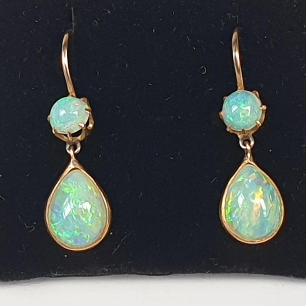 Vintage Opal Drop Earrings - Earrings from Cavendish Jewellers Ltd UK