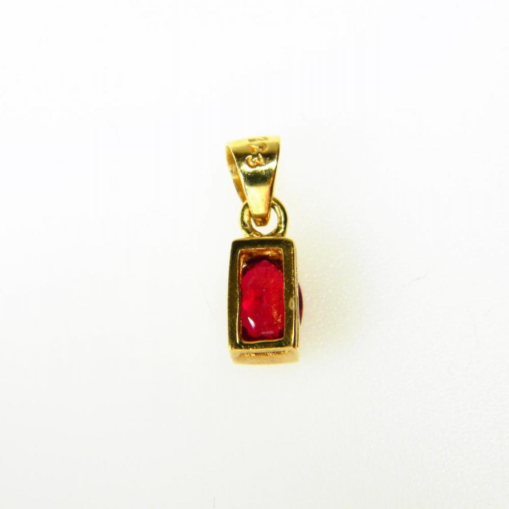 Ruby Single Stone Pendant | DB Gems