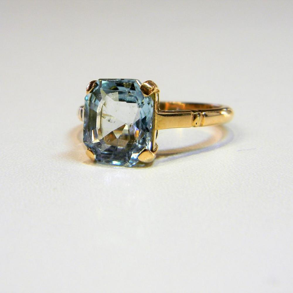 Aquamarine Single Stone Ring | DB Gems