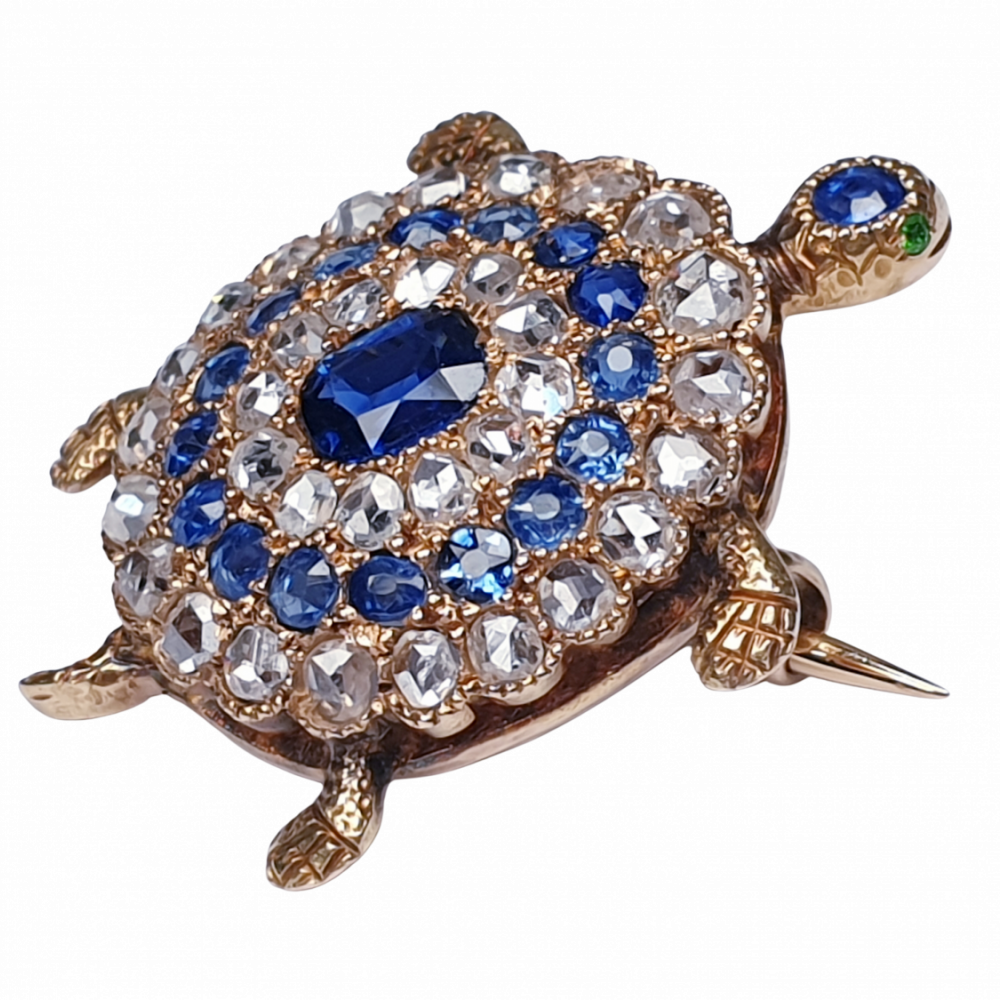 Vintage turtle outlet brooch