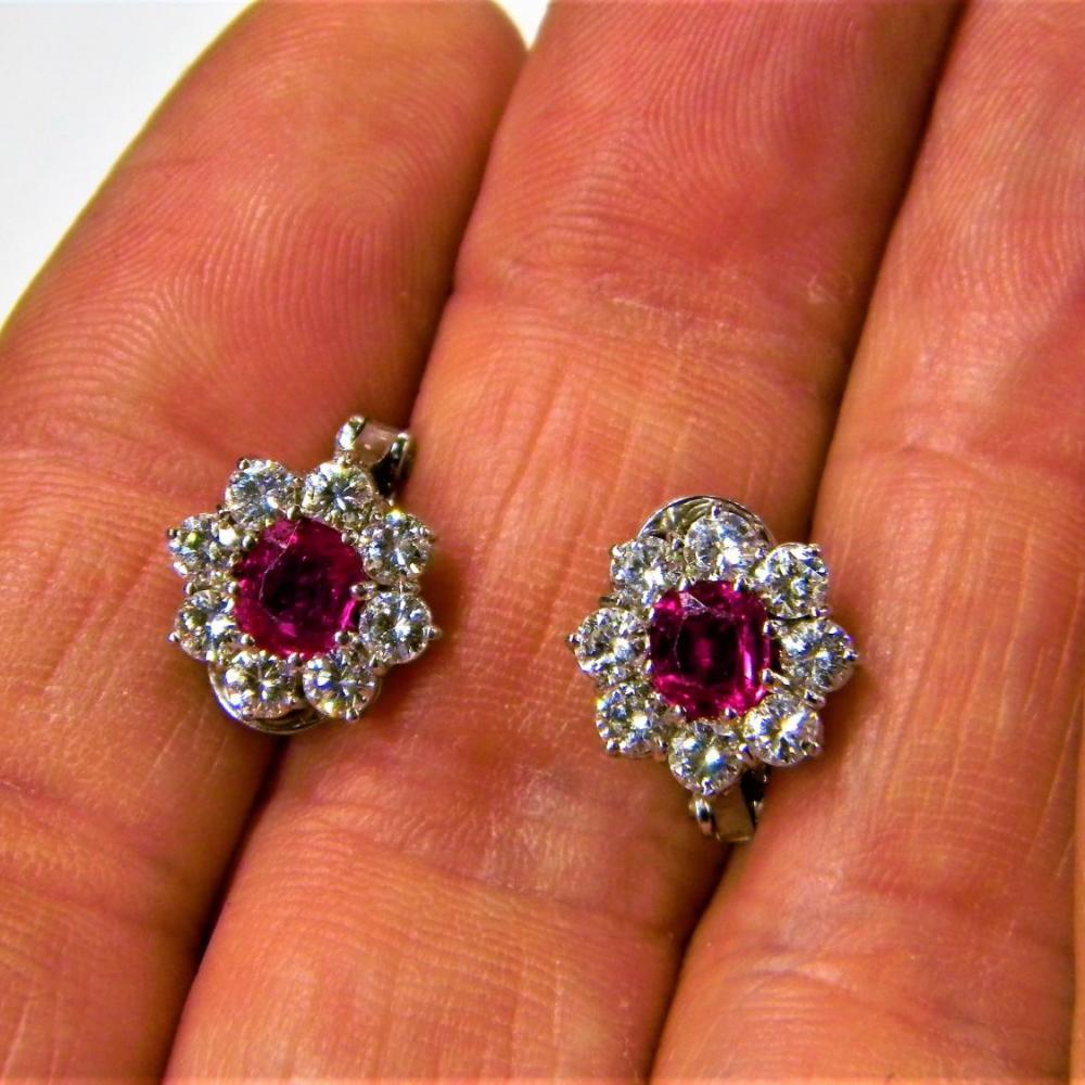 burma ruby earrings