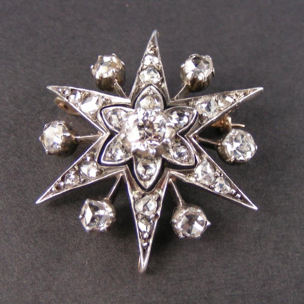 Diamond Star brooch | DB Gems